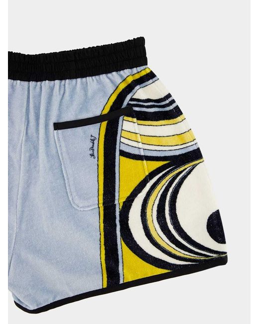 LaDoubleJ Blue Pull-Up Placée Shorts