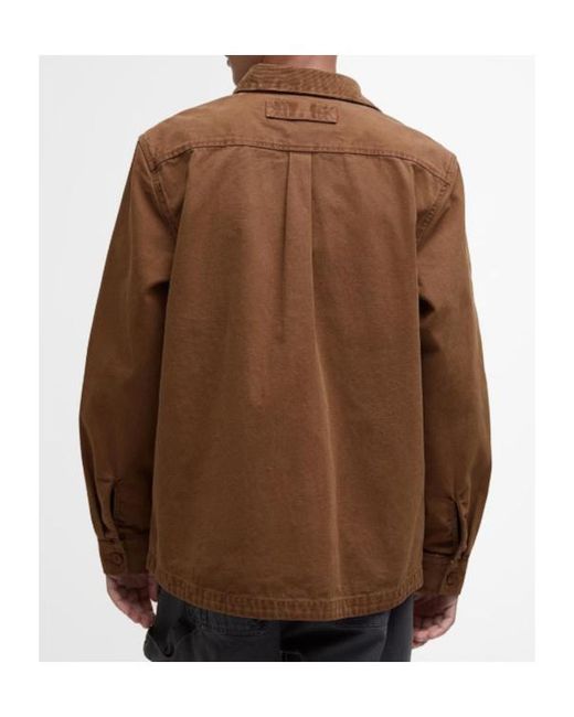 Barbour Brown Shirt-Style Casual Jacket for men