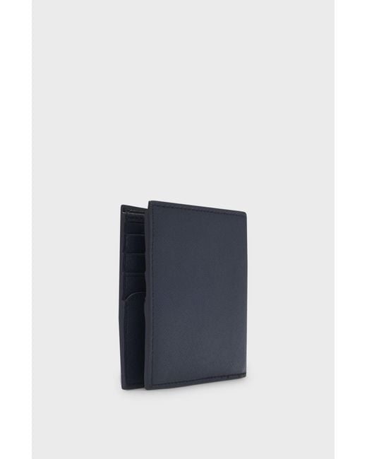Boss Blue Logo Wallet for men