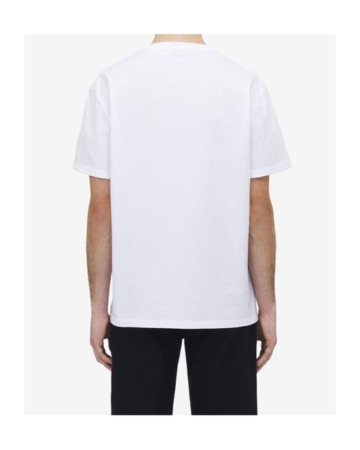 McQueen White T Shirt With Print for men