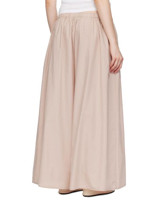 Baserange Pink Wide-Leg Casual Pants