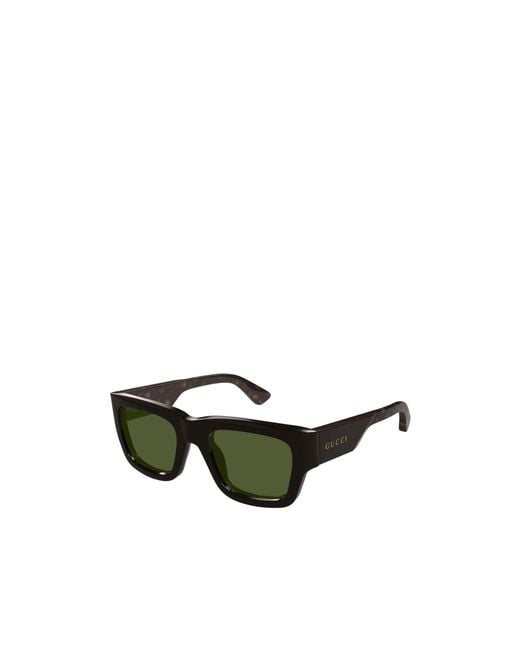 Gucci Black Eyewear Rectangular Frame Sunglasses for men