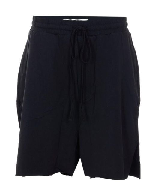 Thom Krom Blue Drawstring Shorts for men