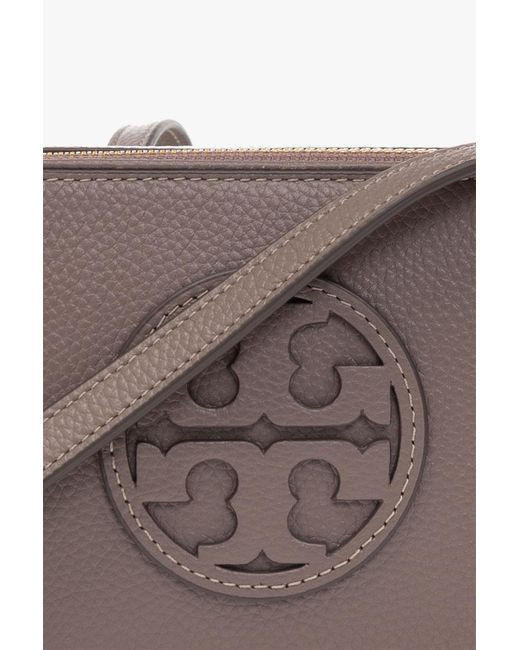 Tory Burch Brown Miller Zipped Mini Camera Bag