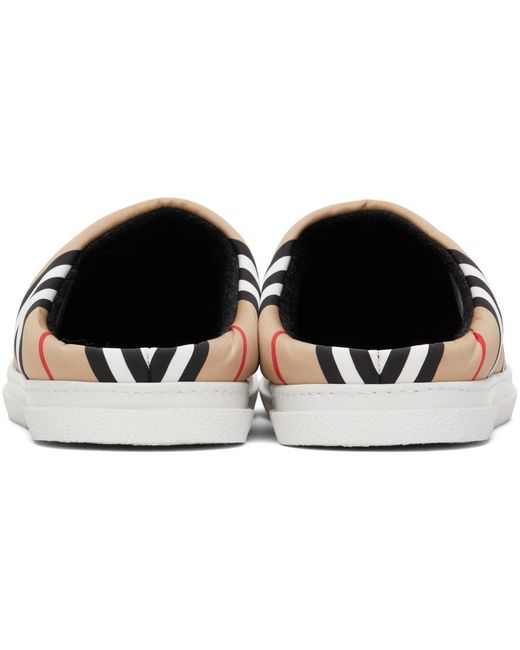 Burberry Multicolor Icon Stripe Backless Slippers