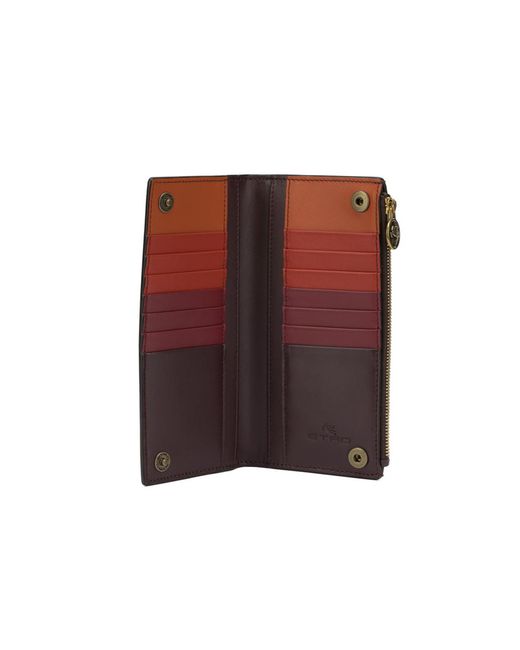 Etro Brown Arnica Bi-Fold Wallet