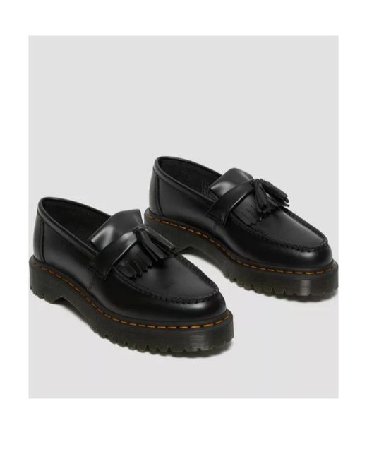 Dr. Martens Black Adrian Bex Tassel Loafers