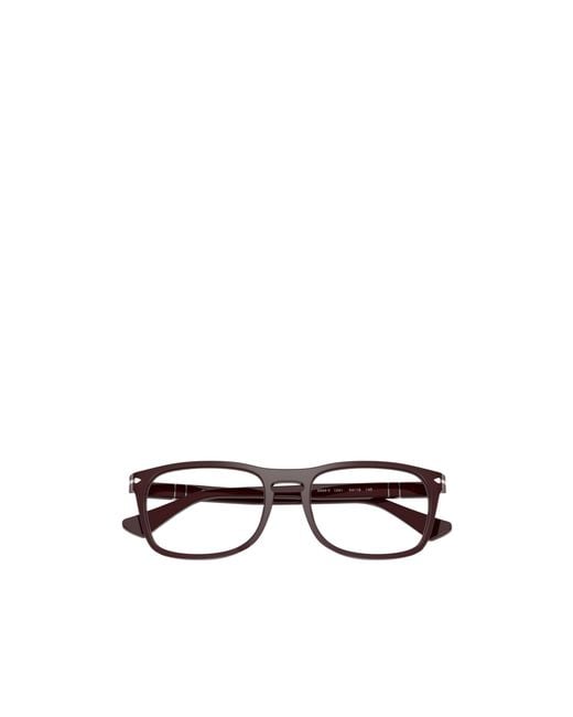 Persol White Vista Square-Frame Glasses for men