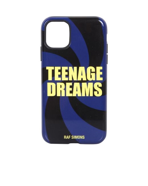 Raf Simons Blue Teenage Dreams Iphone 11 Case for men