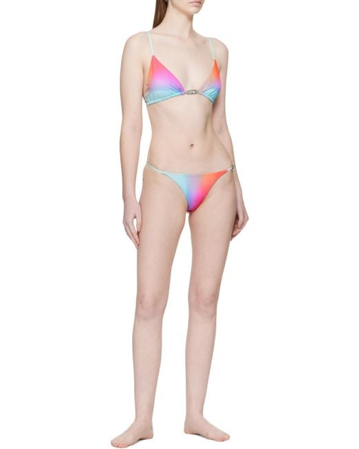 Casablanca Multicolor Sea Triangle Bikini Top