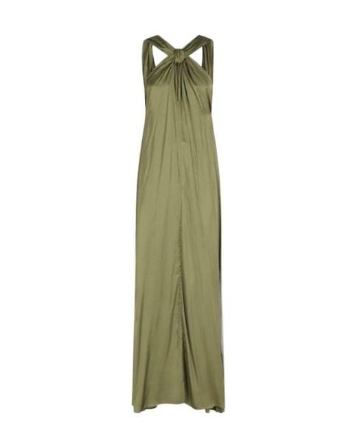 Essentiel Antwerp Green Jaycee Halterneck Maxi Dress