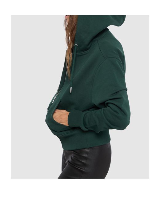 AMI Green Long-Sleeve Hooded Sweatshirt