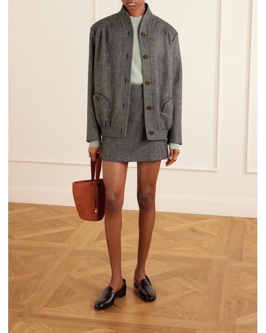 Blazé Milano Gray Coiba Virgin Wool-Blend Jacket