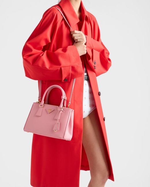 Prada Pink Galleria Small Saffiano Leather Bag