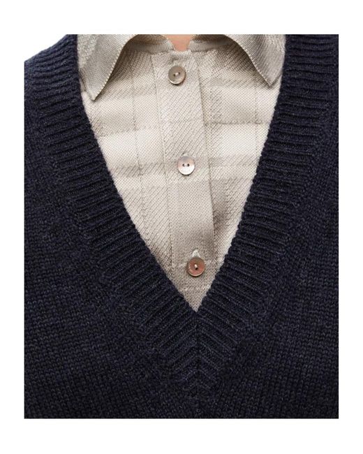 Loewe Blue Trompe L'Oeil Jumper