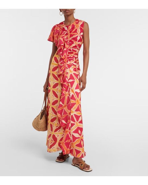 Ulla Johnson Red Printed Dress