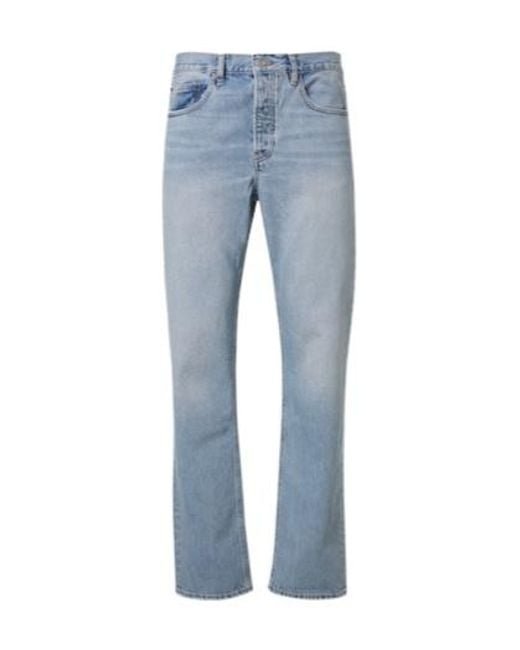 FRAME Blue Mid-Rise Straight Jeans for men