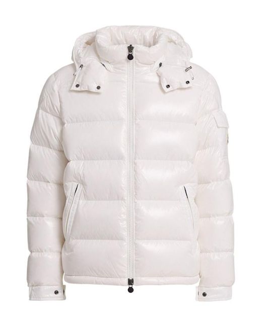 Moncler White Maya Nylon Down Jacket for men