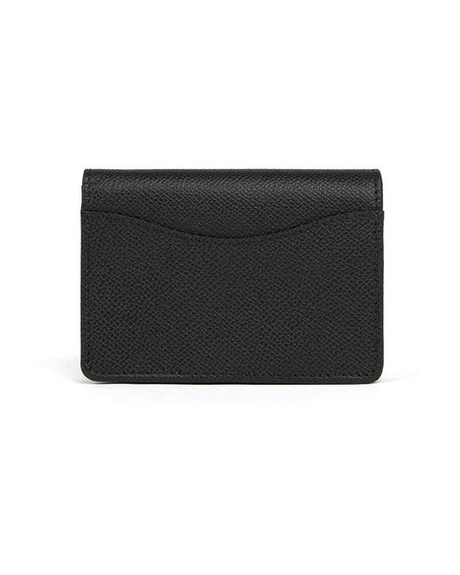 Ferragamo Black Ferragamo Logo Plaque Wallet