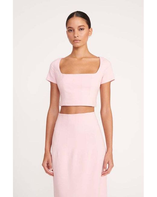 Staud Pink Short Top