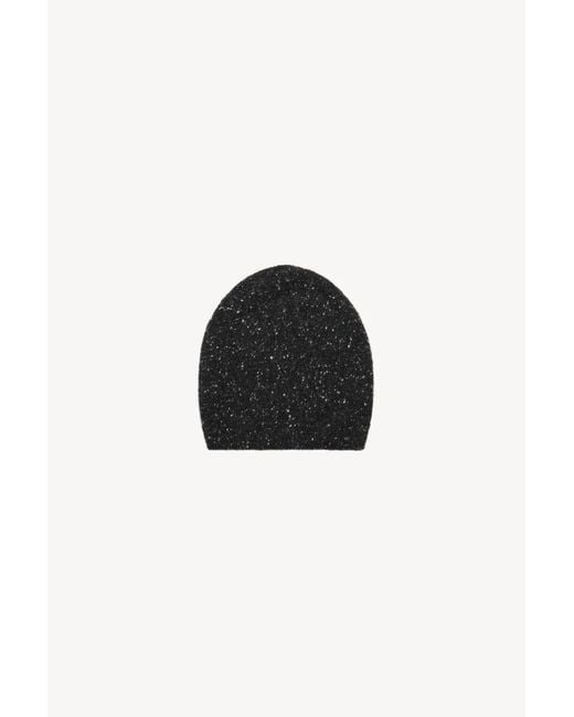 The Row Black Marvy Beanie