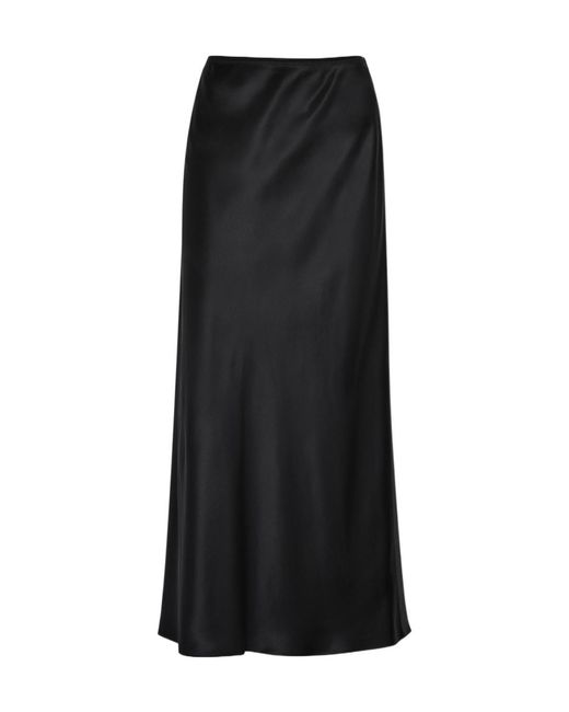 Joseph Black Silk Midi Slip Skirt