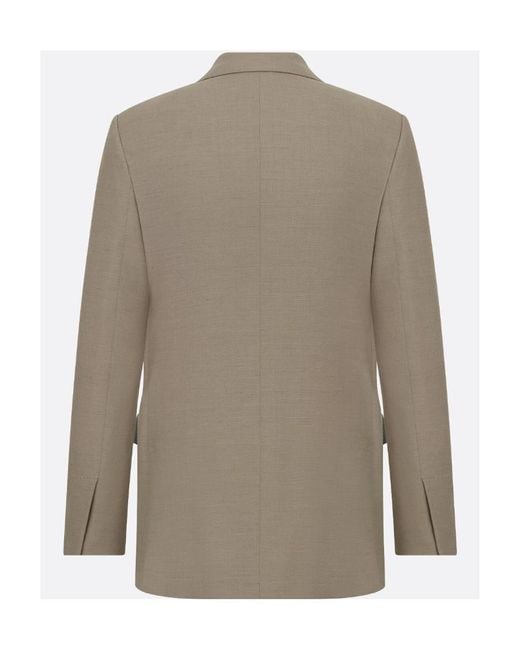 Dior Brown Homme Single-Breasted Long-Sleeved Jacket for men