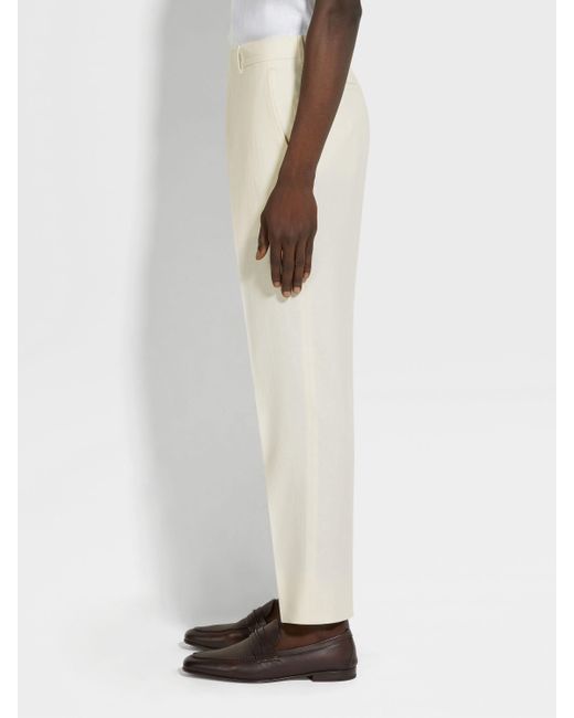 Zegna Natural Oasi Lino Casual Pants for men