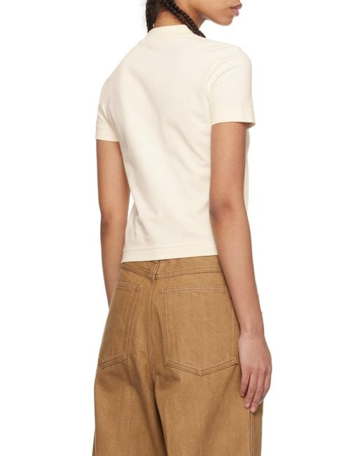 Jacquemus White The Gros Grain Crewneck T-Shirt