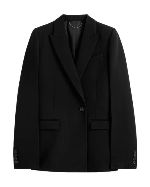 Totême Black Long-Sleeved Suit Jacket