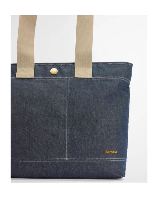 Barbour Blue Mya Denim Tote Bag