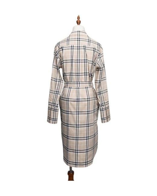 Burberry Natural Check Stretch Cotton Shirt Dress