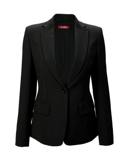 Max Mara Black Lapel Suit Jacket