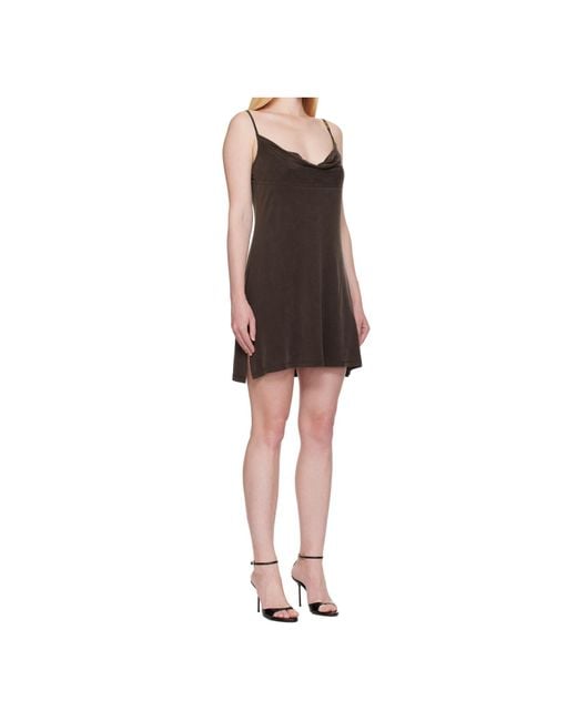 Versace Jeans Brown Suspender Dress