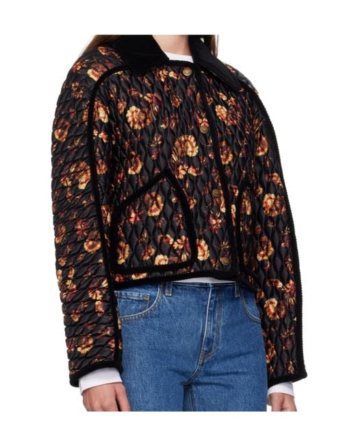 Burberry Black Quilted Jacket "Floriston"