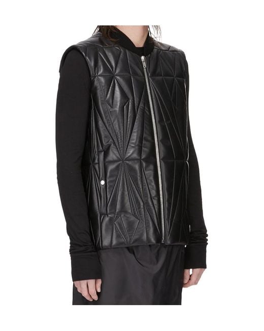 Moncler Black Moncler Rick Owens Geocamo Zip-Up Flight Vest for men