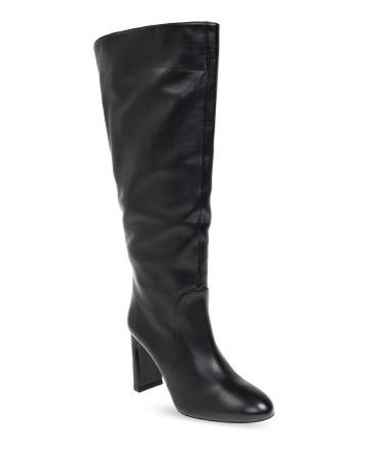 Stuart Weitzman Black Round Toe Boots