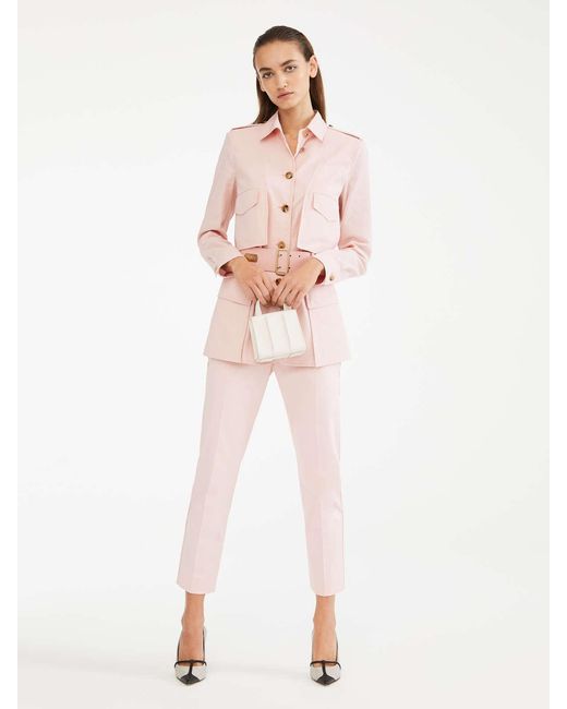 Max Mara Pink Luana Straight Casual Pants