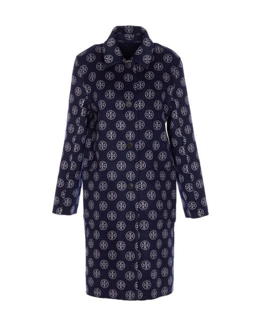 Tory Burch Black Reversible Buttoned Coat