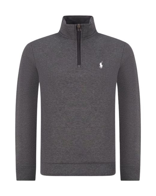 Polo Ralph Lauren Gray Blended Turtleneck Sweatshirt for men