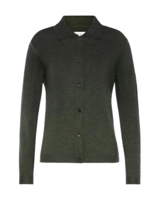 MM6 by Maison Margiela Green Maison Margiela Gradient-Effect Buttoned Cardigan