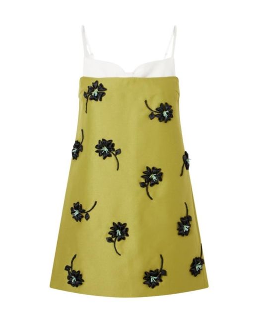 ShuShu/Tong Green Floral Dress