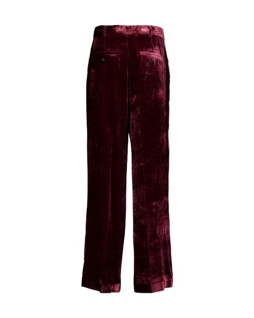 LaDoubleJ Purple La Doublej Loose Fit Velvet Pants