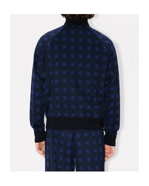 KENZO Blue Weave' Tracktop for men