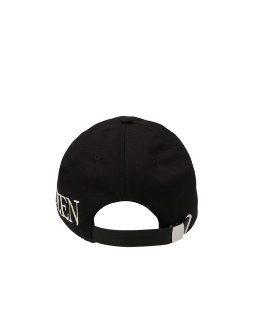 McQueen Black Logo Hat for men