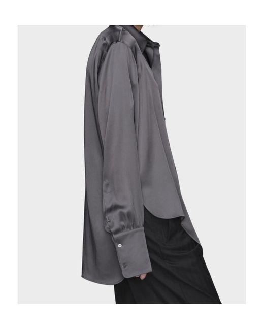 Maison Margiela Gray Long-Sleeved Shirt
