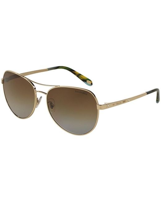 Tiffany & Co Metallic Logo Sunglasses