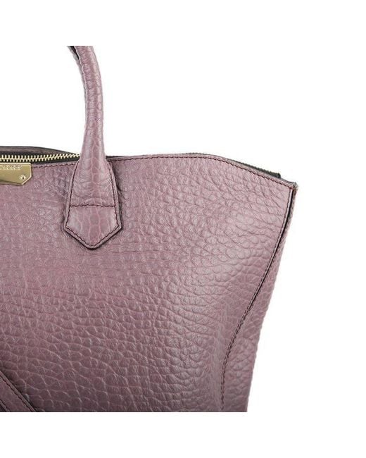 Burberry Purple Logo Handbag