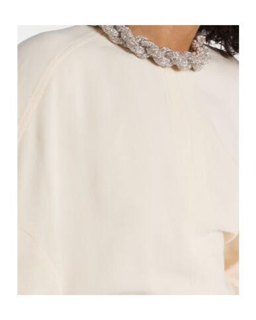 Stella McCartney Natural Embellished Detail Blouse