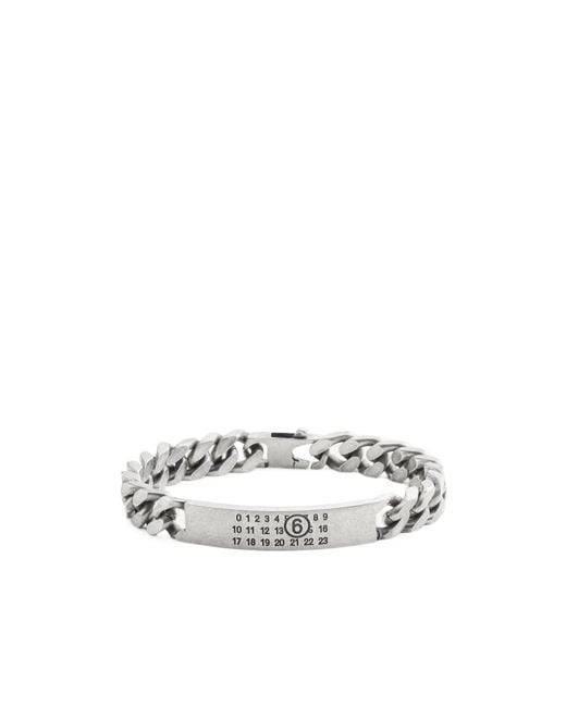 MM6 by Maison Margiela White Classic Chain Bracelet